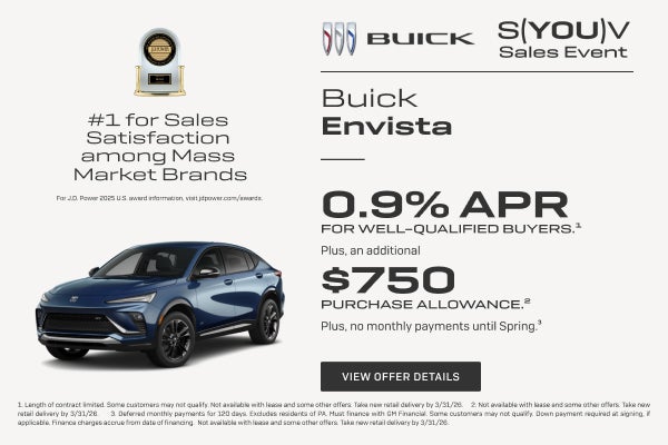 0.9% APR
FOR WELL-QUALIFIED BUYERS.1

Plus, $750 PURCHASE ALLOWANCE.2

Plus, no monthly payments ...