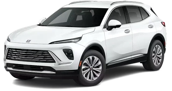 2026 Buick Envision Preferred AWD in white, front three-quarter view