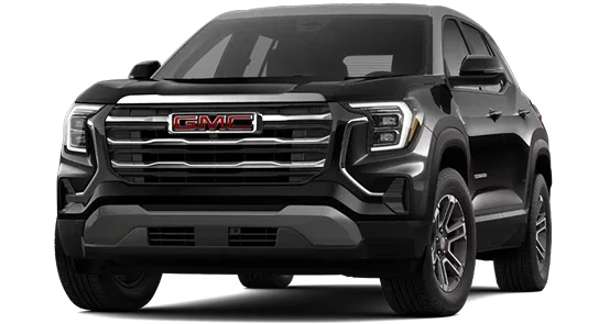 2027 GMC Terrain Elevation in black, front three-quarter view